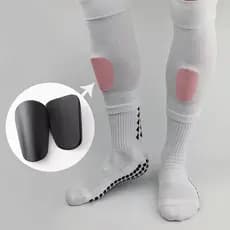 1 Par Mini Caneleiras De Futebol Resistente Ao Desgaste Leve Portátil Treinamento Haste Placa Sho Absorvente Protetor De