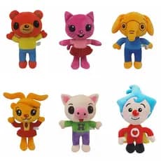 Brinquedo de Pelúcia Pulim Pulim - Boneca de Educação Infantil |           Animais de pelúcia mágicos, palhaços, FCWH
