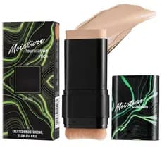 Bastão de Base e Corretivo 2 em 1, bastão de base com pincel macio, maquiagem de base suave, leve, iluminadora, para con