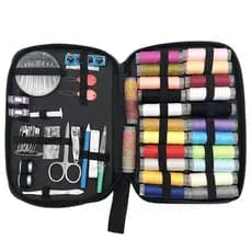 Grande caixa de kit de costura, kit de costura portátil, conjunto de ferramentas manuais, conjunto doméstico de 95 peças