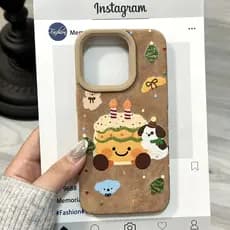 capa iphone 13 normal capinha iphone 13 capinha iphone 13 normal Bolo de Natal Filhote de Cachorro Adequado para Apple 1