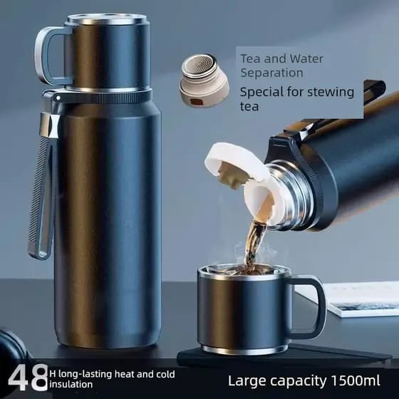 garrafa térmica garrafa de água térmica garrafa de agua 316 copo térmico inferior de aço inoxidável masculino grande