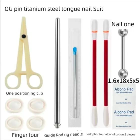 Tp agulha de piercing de segunda geração, agulha descartável, orelha, nariz, orelha, língua, parafuso prisioneiro, lábio