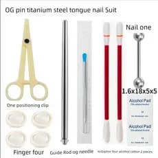 Tp agulha de piercing de segunda geração, agulha descartável, orelha, nariz, orelha, língua, parafuso prisioneiro, lábio