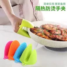 Luva de silicone resistente calor Silicone anti queimadura Luva resistente ao calor Silicone engrossado isolamento térmi