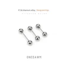 piercing falso lingua piercing orelha piercing falso orelha Brincos espirais F136 liga de titânio hipoalergênica de duas