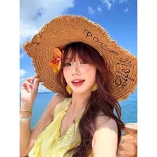 chapeu de praia feminino chapeu country feminino chapeu de praia masculino 2026 novo estilo chapéu de palha de aba grand