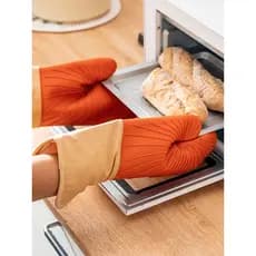 Luva resistente ao calor Luva de silicone resistente calor Luvas de forno Onlycook Luvas de isolamento térmico de Silico