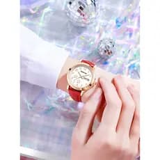 Relógio Feminino Quartz Relógio Elegante Formal Relógio feminino moda Relógio feminino com cinto de luxo clareador e ele