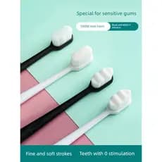 Escova 10000 cerdas ultrafinas Escova para gengiva sensível Escova extra macia Dez mil cerdas escova de dentes Nano cerd