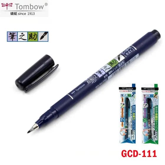 Caneta de Assinatura Tombow Dragonfly GCD-111/112 Nosuke à Base de Água para Convites com Ponta Dura e Macia JJMS