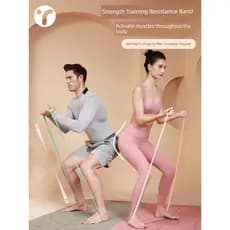 Faixa elástica de Fitness masculino faixa de resistência treinamento de força Yoga feminino faixa de tensão faixa de bor