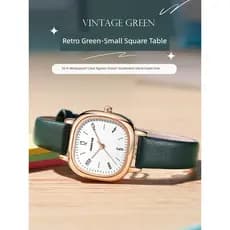 Relógio Feminino Quartz Relógio feminino moda Relógio Importado Barato Feminino Retro pequeno mostrador quadrado relógio