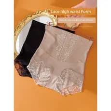 Calcinha plus size cintura alta Calcinha alta sem costura Calcinha feminina cintura alta Calças estreitas para a barriga