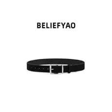 BELIEFYAO Original americano Retro camurça calças cinto All-Match cleanfit camurça cinto masculino feminino estilo