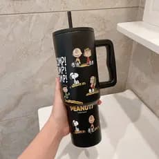 garrafa térmica goldentec garrafa térmica garrafa de agua termica Snoopy Snoopy Big Mac Copo térmico para meninas Copo