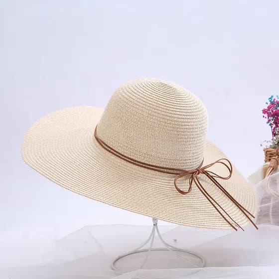 Verão praia chapéu de palha feminino versão coreana na moda beira-mar grande borda protetor solar pára-sol viagem férias