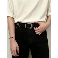 cinto masculino couro cinto masculino couro legítimo cinto cowboy Estilo Retro preto cinto masculino estilo 2026 verão n