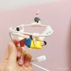 Nova figura de brinquedo inovadora para escritório em um cabo de dados, presente WTH3