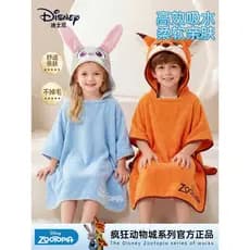 Nova toalha de banho infantil, absorvente e de secagem rápida, roupão de natação para meninos e meninas, capa, toalha de