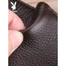 dompet lelaki kulit original beg dompet dompet lelaki Playboy carteira curta de couro genuíno masculina 2026 nova cartei