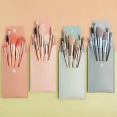 kit pincel maquiagem com glitter pincel maquiagem pincel de maquiagem profissional 8 conjuntos de pincéis de maquiagem c