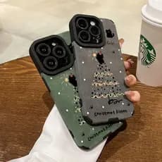 capa iphone 13 pro capinha iphone 13 normal capinha iphone 13 pro max Gatinho de árvore de Natal adequado para Apple 16p