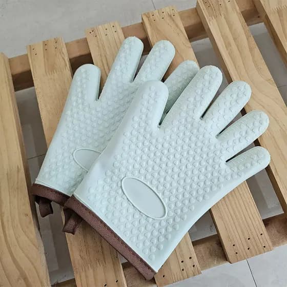 Luva térmica cozinha Luvas de forno Silicone anti queimadura Luvas de isolamento térmico de Silicone, resistentes a alta