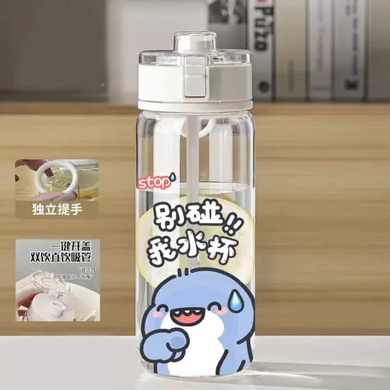 garrafa de agua infantil menino garrafa de água infantil garrafa de agua infantil Copo de tubarão gordo portátil direto