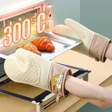 Luva térmica cozinha Luva de silicone resistente calor Luva resistente ao calor Luvas de forno anti-escaldante Silicone