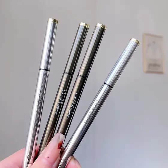Lápis delineador de olhos Longa duração 24h Delineador de olhos Sedoso fácil de usar ~ gellas delineador cílios inferior