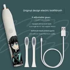 Demon Slayer dos desenhos animados escova de dentes elétrica ultrassônica carregamento totalmente automático estudante à