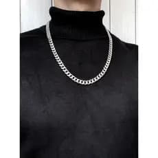 Colar Corrente Fina Gargantilha Choker Colar Semijoia Moda masculina Hip Hop Casual titânio aço Popular feminino corrent