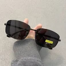 oculos blogueira feminino oculos clip on oculos de sol feminino Óculos de sol femininos pretos quadrados com olhos retrô