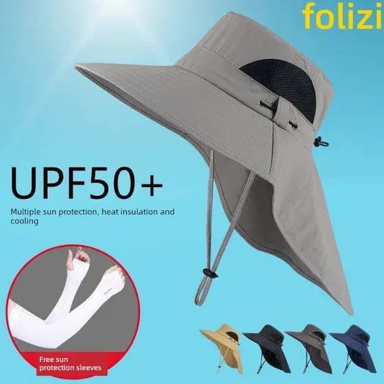 chapeu praia chapeu de praia chapeu de praia feminino Chapéu de sol de aba grande chapéu de pesca masculino verão balde