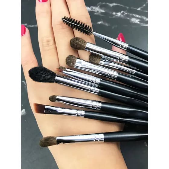 mini pincel maquiagem kit pincel maquiagem pincel maquiagem Bem-estar Animal Hair Portátil Um Pincel de Sombra Genuíno