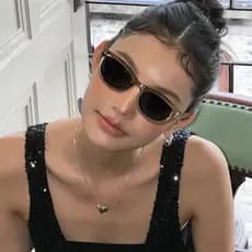 Gm óculos de sol olho de gato feminino na moda High-End sentir ins europeu americano quente menina Y2K óculos polarizado