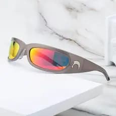 Óculos de sol Steampunk Óculos de sol esportivos masculinos Óculos femininos