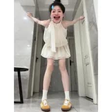 Vestido Curto Verão Vestido Curto Casual Vestido Tomara Que Caia Francês branco sem mangas Halterneck Sling vestido femi