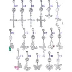 piercing telinga piercing umbigo piercing de barriga Umbigo unhas unhas umbilicais médico aço inoxidável hipoalergênico