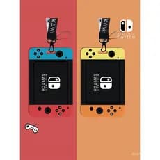 Porta-cartões Switch Yu-Gi-Oh, chaveiro, porta-cartão de acesso, conjunto de cartões tudo-em-um, porta-cartão de refeiçã