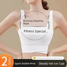 Top costas cruzadas Top fitness academia Sutiã esportivo feminino Roupa interior esportiva de alta intensidade feminina