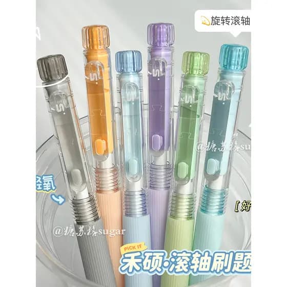 highlighter set highlighter highlighter pen set Heshuo rolo caneta Gel rotativa núcleo para fora ins estudante de alto v