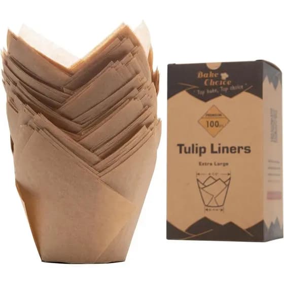 Bake Choice Nordic Paper 100 unidades de Forminhas para Cupcake em Papel, Tamanho Extra Grande, Forminhas para Muffin Ju
