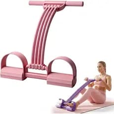 Faixas de Resistência com Pedal e Alças, Corda Elástica para Exercícios, Faixa de Resistência Multifuncional para Yoga,