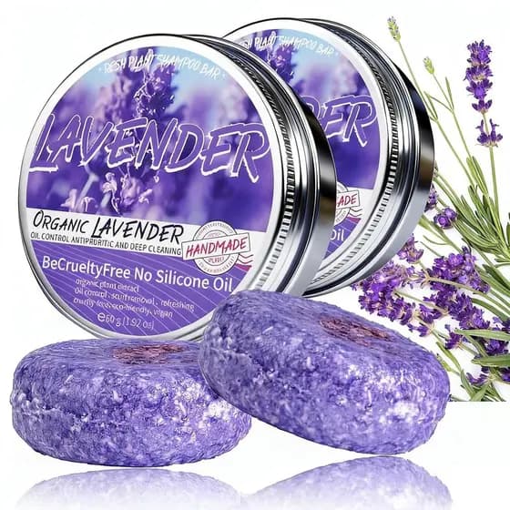 2 barras de shampoo para cabelos grisalhos, barra de shampoo de lavanda para cabelos grisalhos, barra de shampoo e condi