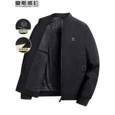 2025 novo estilo pai jaqueta primavera fina Casual jaqueta masculina de meia-idade primavera outono jaqueta masculina vo