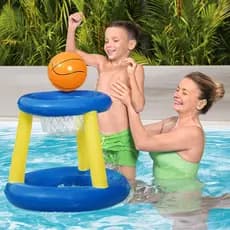 Bestway água diversão crianças inflável suporte de basquete tiro vôlei água flutuante bola quadro piscina brinquedos