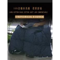 Travesseiro para baixo de carro, colcha de veludo branco para cochilo de carro, portátil, dupla utilização, dois em um,