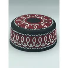 Chapéu masculino de volta à étnica novo estilo chapéu pequeno bordado High-End plana superior borda redonda estilo étnic